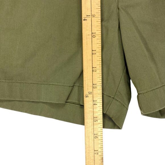 Everlane Uniform Utility Shorts Sz S Olive Green Elastic Waist Stretchy Summer - Picture 9 of 14